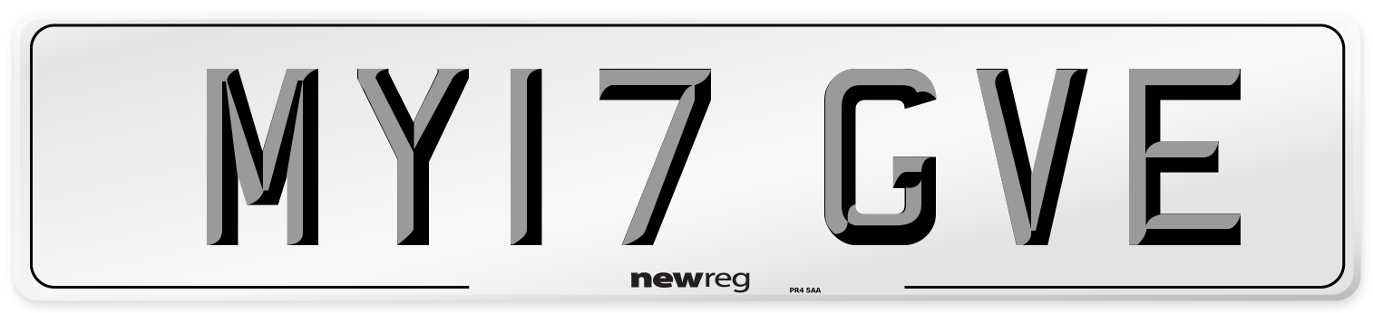 MY17 GVE Number Plate from New Reg